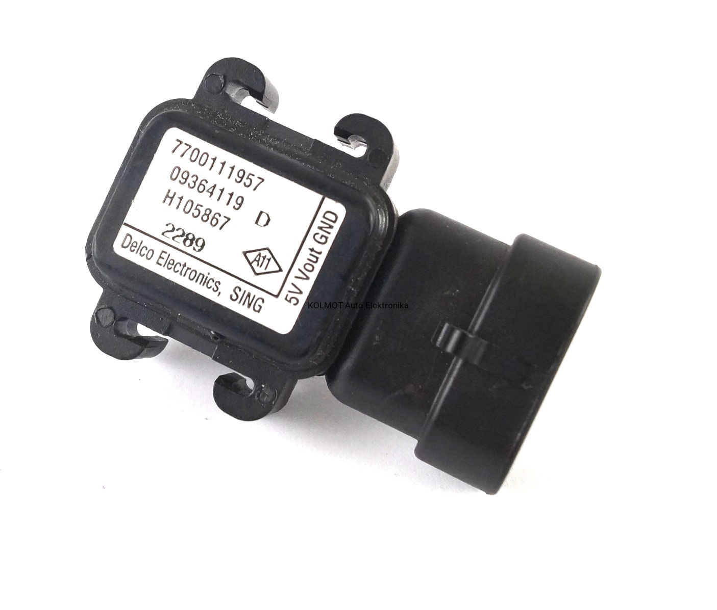 Czujnik Ciśnienia Doładowania Mapsensor Nissan Opel Renault 1.5 Dci 1.9 Dci Oryginał Renault / Delco 7700111957 - Czujniki Ciśnienia Doładowania / Czujniki - Kolmot Auto Elektronika