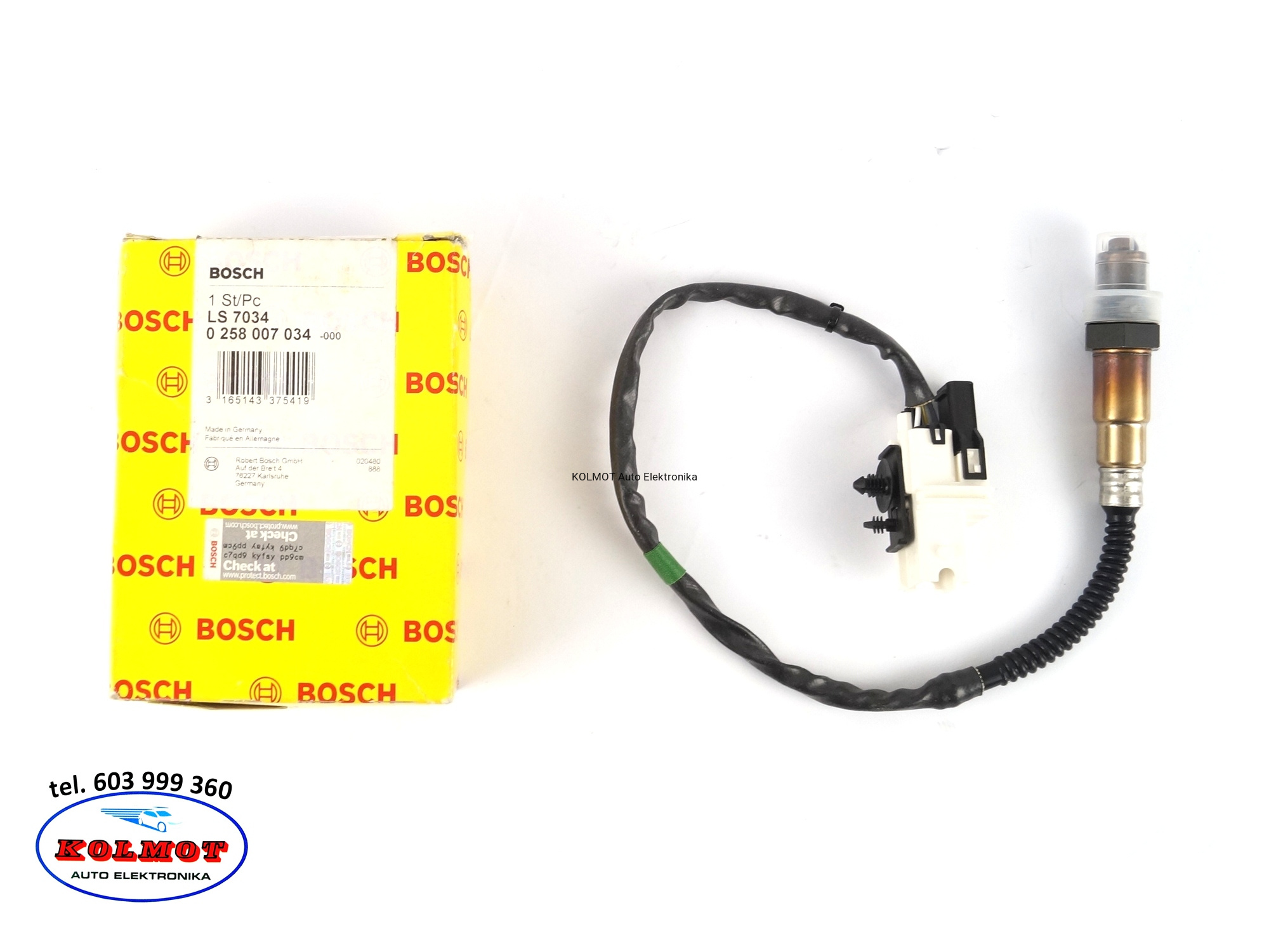 Sonda lambda volvo s80 i 2.9 oryginał bosch 0258007034