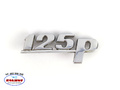 Emblemat znaczek metalowy chrom fiat 125p f125p duży fiat  oryginał, nowy  4172081
