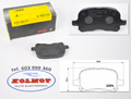 Klocki hamulcowe zestaw klocków hamulcowych toyota carina corolla oryginał bosch 0986424692