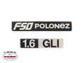 Naklejka emblemat znaczek  fso polonez "fso polonez" + "1.6 gli"