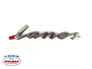 Emblemat znaczek logo naklejka "Lanos"  oryginał DAEWOO D02