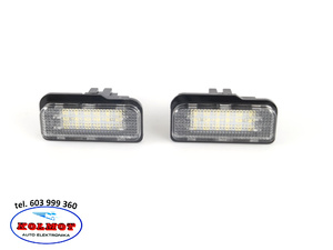 Lampka LED  oświetlenie tablicy rejestracyjnej komplet 2 sztuki MERCEDES C W203 E W211 2038200256