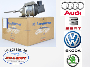 Zawór turbiny gruszka turbosprężarki regulator Siłownik zawór wykonawczy aktuator AUDI SEAT SKODA VW 2.0 TDI COMMON RAIL Oryginał AUDI / VW / BorgWarner 4011188AP 