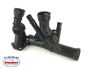 Korpus króćce termostatu AUDI SEAT SKODA VW 1.4 / 1.6 / 2.0 TDI Oryginał VW 04L121071E