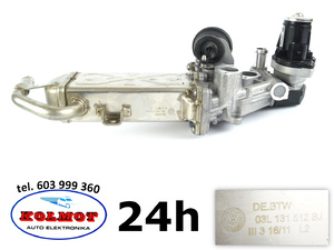 Kompletny zawór EGR z chłodnicą AUDI SEAT SKODA VW 1.6 TDI 2.0 TDI Common Rail wahler Foto 03L131512BJ