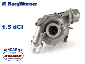 Turbina turbosprężarka NISSAN RENAULT 1.5 dCi 110 KM Oryginał RENAULT / BorgWarner 54389700006