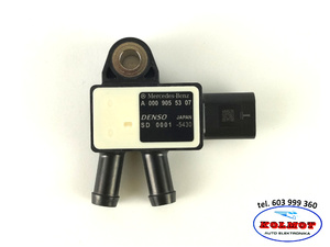 Czujnik ciśnienia spalin  różnicy ćiśnień DPF MERCEDES  Oryginał MERCEDES-BENZ / DENSO A0009055307
