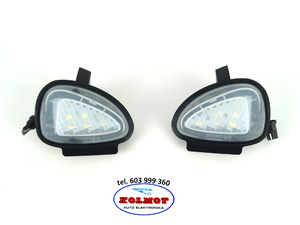 Lampka LED lusterka Oświetlenie lusterek komplet 2 sztuki prawa i lewa VW Golf VI mk6 Touran LOL005 6R0945291 6R0945292