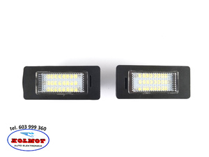 Lampka LED  oświetlenie tablicy rejestracyjnej komplet 2 sztuki BMW 63267165646