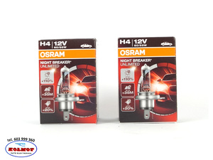 Żarówki H4  OSRAM Night Breaker Unlimited  +110% komplet 2 szt. Oryginał OSRAM