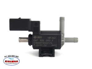 Zawór EGR turbiny, zawór elektro-magnetyczny zawór regulacyjny ciśnienia doładowania Konwerter ciśnienia AUDI SEAT SKODA VW Oryginał VW / PRIERBURG 06F906283F