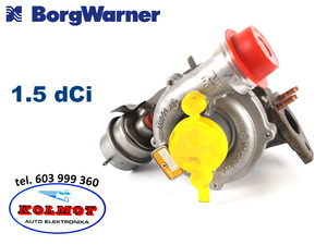 Turbina turbosprężarka DACIA NISSAN RENAULT 1.5 dCi Oryginał RENAULT / BorgWarner 54399980127