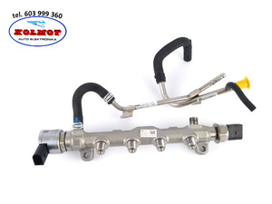 Listwa wtryskowa z zaworem i czujnikiem AUDI SEAT SKODA VW 1.4 / 1.6 / 2.0 TDI Oryginał VW 04L089G R04L125A 04L130764C 04L906054