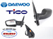 Lusterko zewnętrzne  lewe bez regulacji DAEWOO Tico