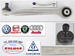 Wahacz przód lewy góra AUDI SEAT SKODA VW Oryginał AUDI / LEMFÖRDER 8E0407505P