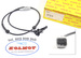 Czujnik ABS Czujnik prędkości obrotowej koła CITROEN C4 PEUGEOT 307 oś tylna po obydwu stronach oryginał BOSCH 0265008018  9661975080